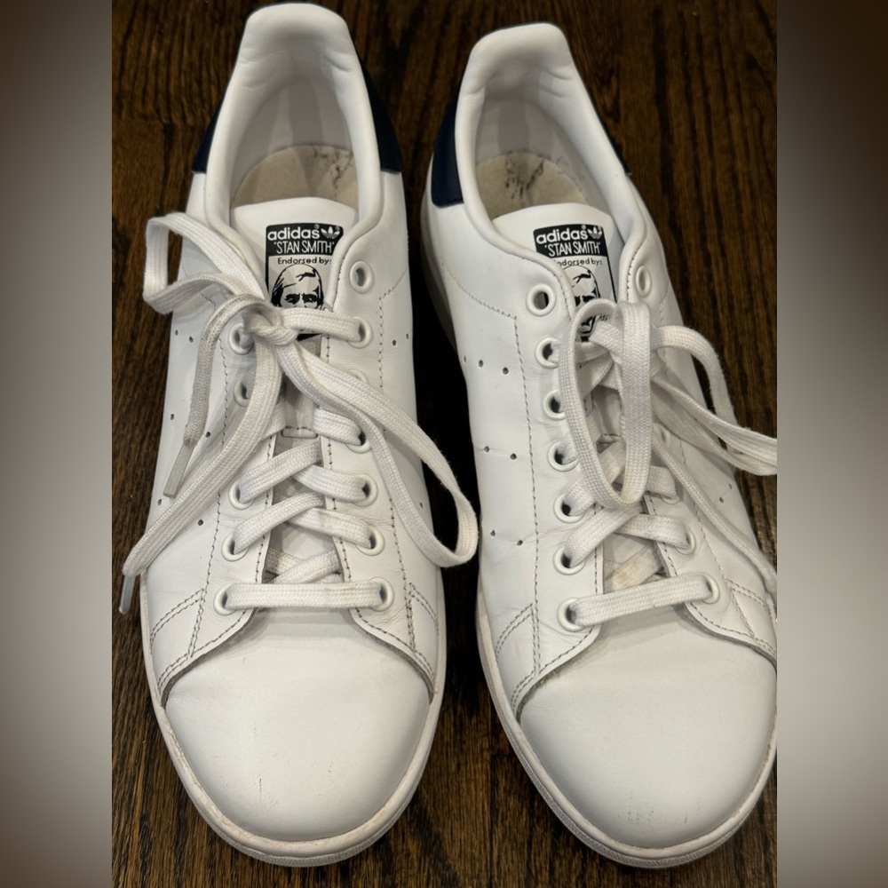 adidas Originals Stan Smith Sneaker size 9 Women's navy and white - Picture 6 of 11